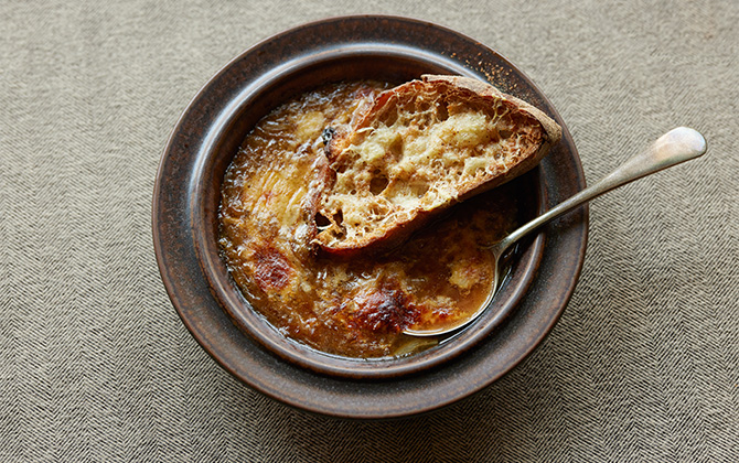 オニオングラタンだしスープ