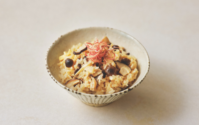  きのこの炊き込みご飯