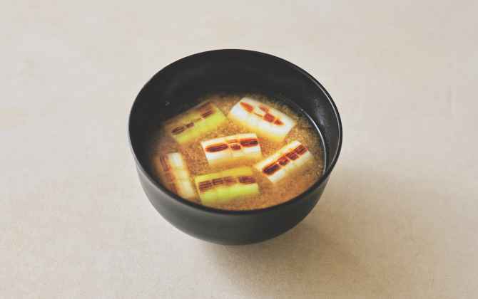  焼きねぎのみそ汁