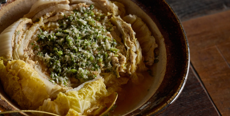白菜と豆腐ミンチの花椒だし鍋
